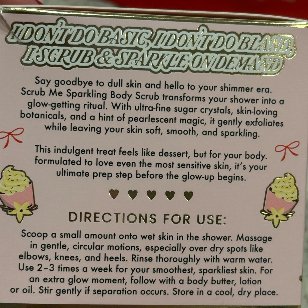 P.Louise Pink & Red Bundle…Body Scrub, under eye patches, sheet mask. New items - Picture 13 of 16